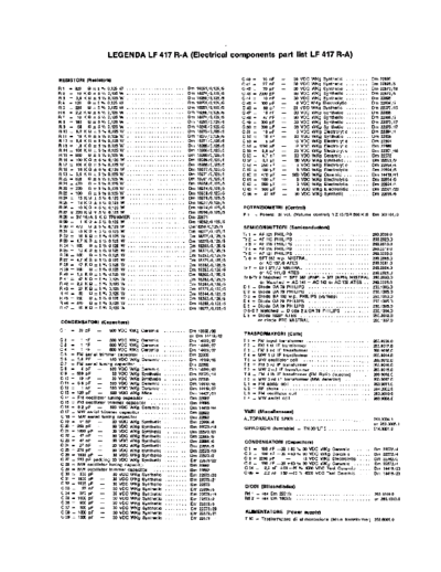 LESA Lesaphon 417R-A components