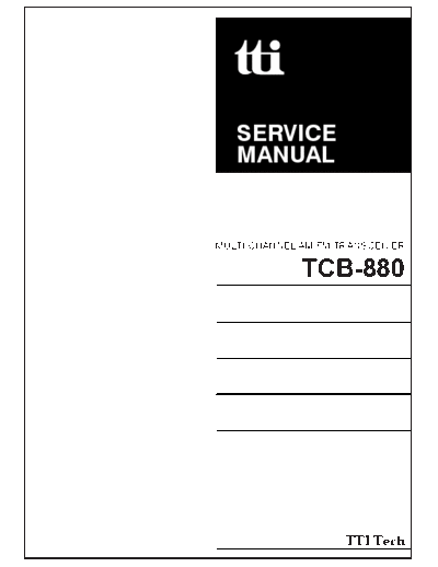 tcb-880 service manual