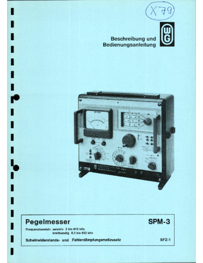 SPM3-Bedienungsanleitung und Anhang