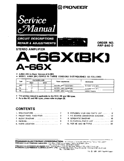 Pioneer-A66X amp