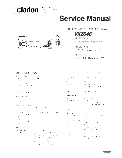 Clarion_E6173-00_VXZ646_PE-2630K-A_PE-2630K-B_PE-2630K-C