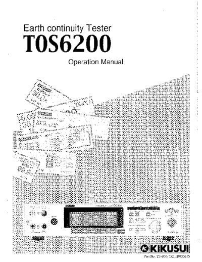 KIKUSUI TOS6200 Operation