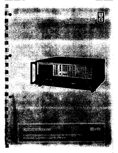 DA-10 Beschreibung und Bedienungsanleitung
