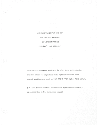 Julie_Research_Labs_VDR1067_VDR307_Kelvin_Varley_Voltage_Divider_Operator_Manual
