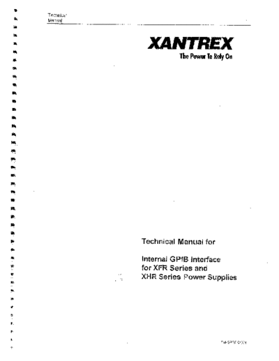 XANTREX  XFR 100-28 GPIB Operation