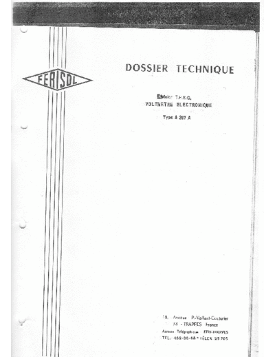 Ferisol A-207 VTVM (en Francias) WW