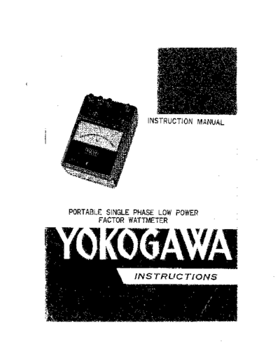 YOKOGAWA 2041 Instruction