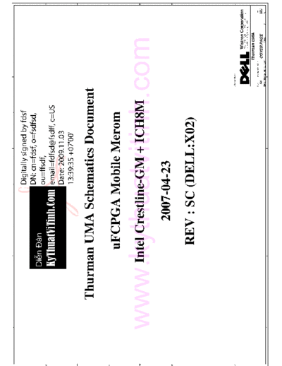 Dell_XMPS M1330 [Thurman UMA,Wistron] notebook sch