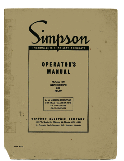Simpson 480 Genescope