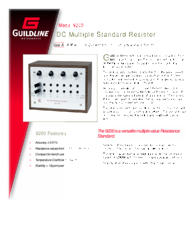 guildline9200adatasheet