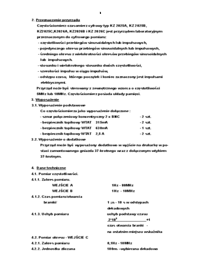 Cz%eastociomierz Zopan KZ2025C-dane techn.