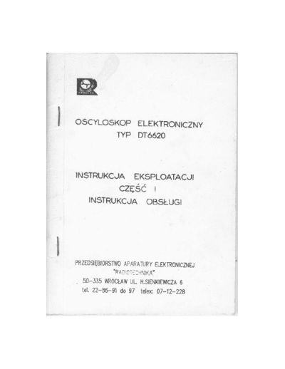 DT-6620 manual