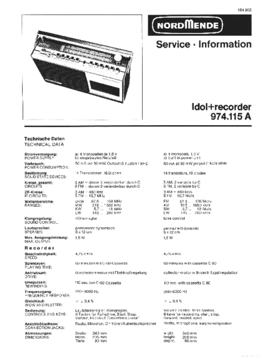 hfe_nordmende_idol_974-115a_recorder_service_info_en_de