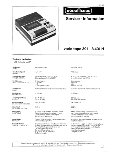 hfe_nordmende_vario_tape_391_service_info_en_de