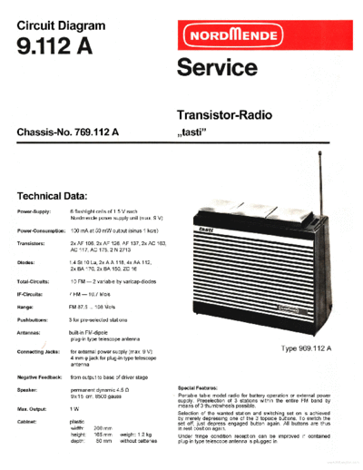 hfe_nordmende_tasti_9-112a_service_info_en_de