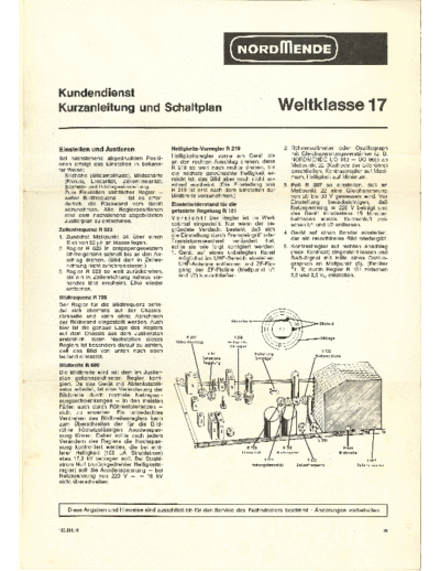 TV Weltklasse 17 Nordmende MS