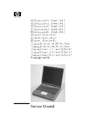 Compaq -Service Manual - Notebook - Notebook Series