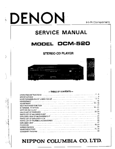 hfe_denon_dcm-520_user_service