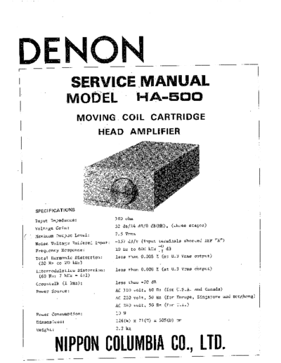 ve_denon_ha-500_service_en