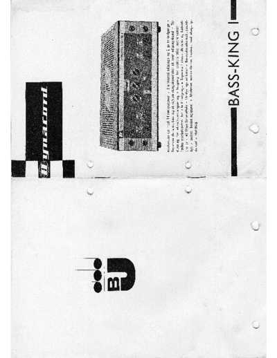Bassking I-US (Danish manual) (21-10-1966)