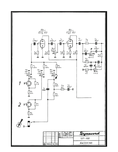 Bassking first model preamp