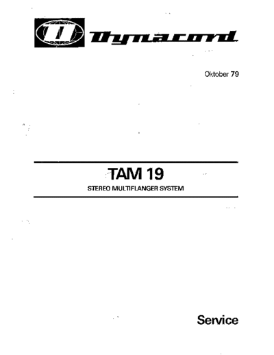 TAM-19_SERVICE_MANUAL