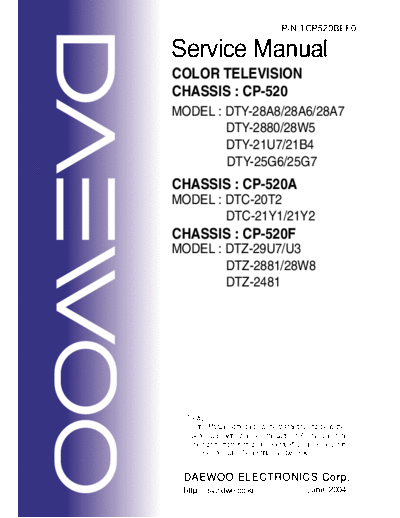 DAEWOO CHASSIS CP520_sm