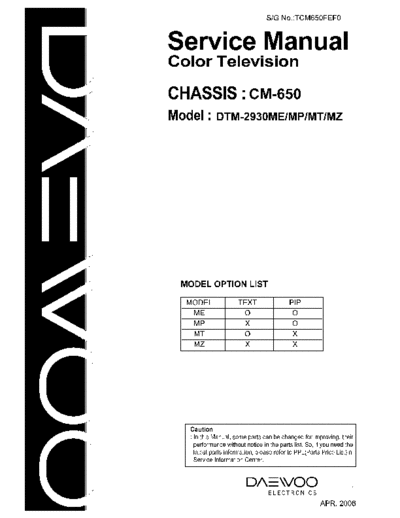 Daewoo_DTM-2930ME_CM-650_chassis