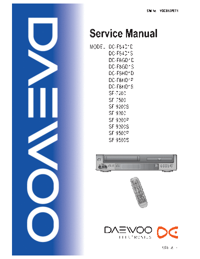 DAEWOO_DC-F84D1_F8GD1_F8HD1_SF-7200_7500_9200S_9300_9300P_9300S_9500P_9500S