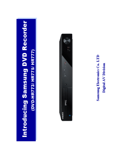 samsung_dvd-hr773_hr775_hr777_training_manual