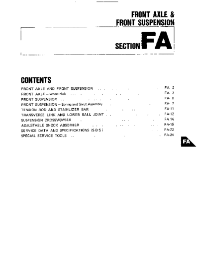 Front Axle & Front Suspension