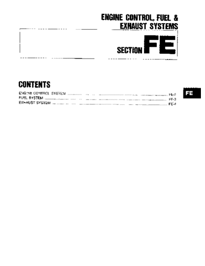 Engine Fuel & Exhaust