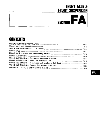 Front Axle & Front Suspension