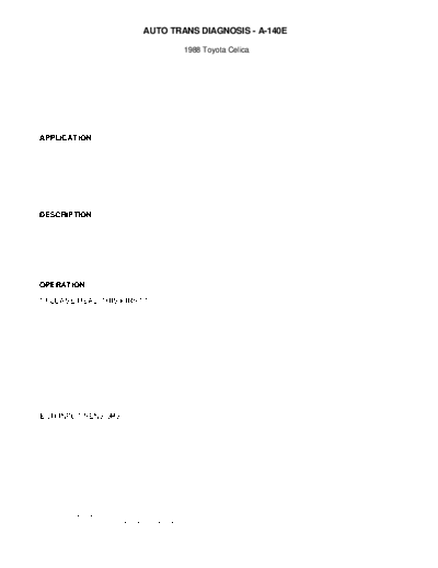 auto trans diagnosis