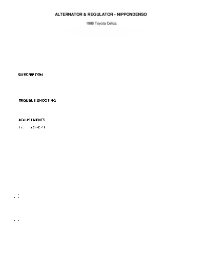 alternator and regulator nippondenso