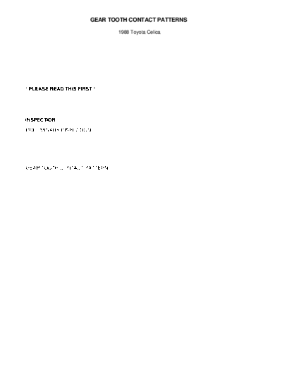 gear tooth contact patterns