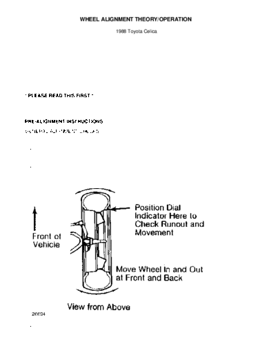 wheel alignment theory operation
