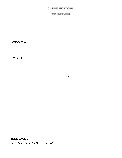 C specifications