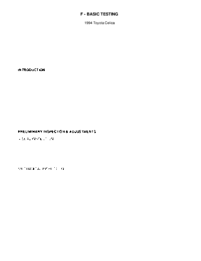 F basic testing