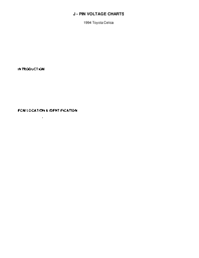 J pin voltage charts