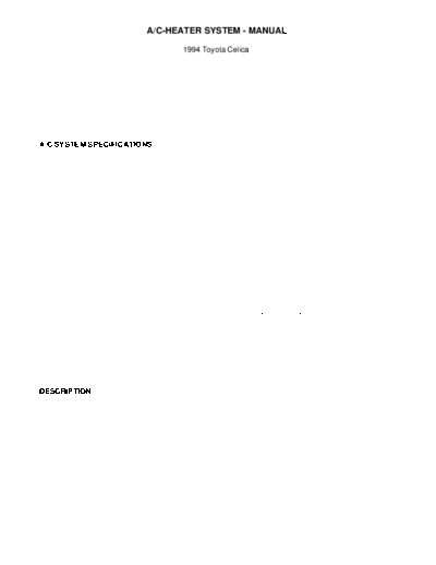ac heater system manual