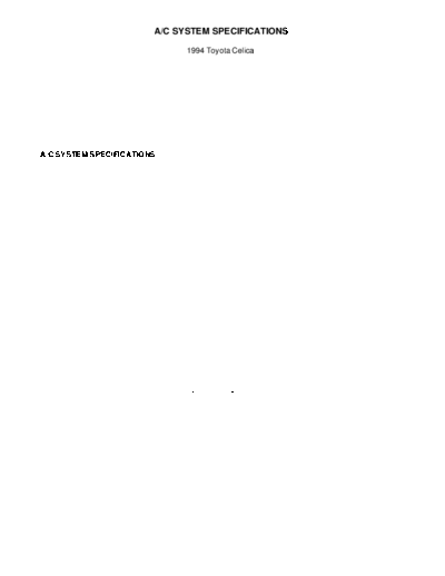 ac system specifications