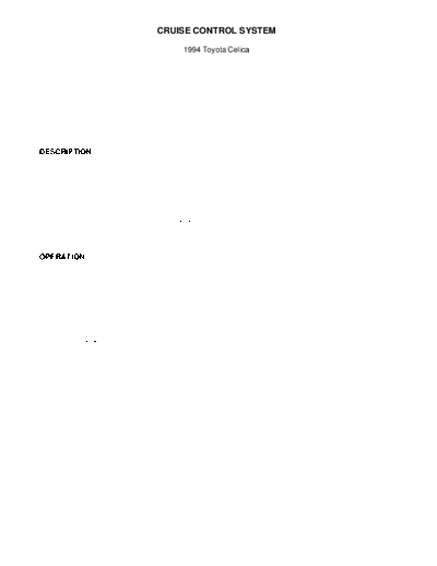 cruise control system