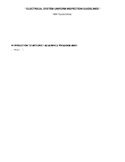electrical system uniform inspection guidelines