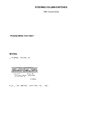 steering column switches