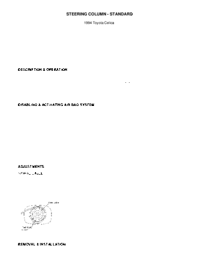 steering column standard