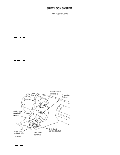 shift lock system