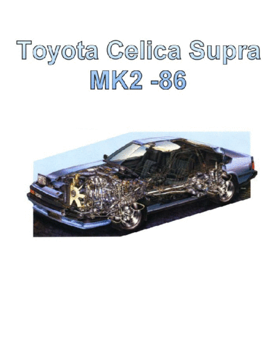 1986 Toyota Supra MK2