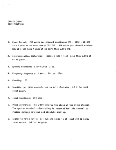 hfe_carver_c-500_service