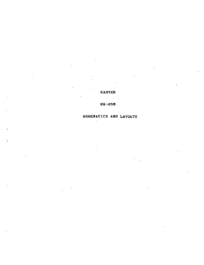 hfe_carver_hr-895_schematics